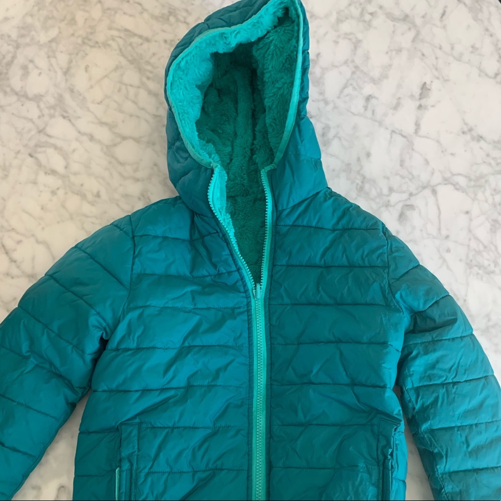 Lands end reversible puffer jacket